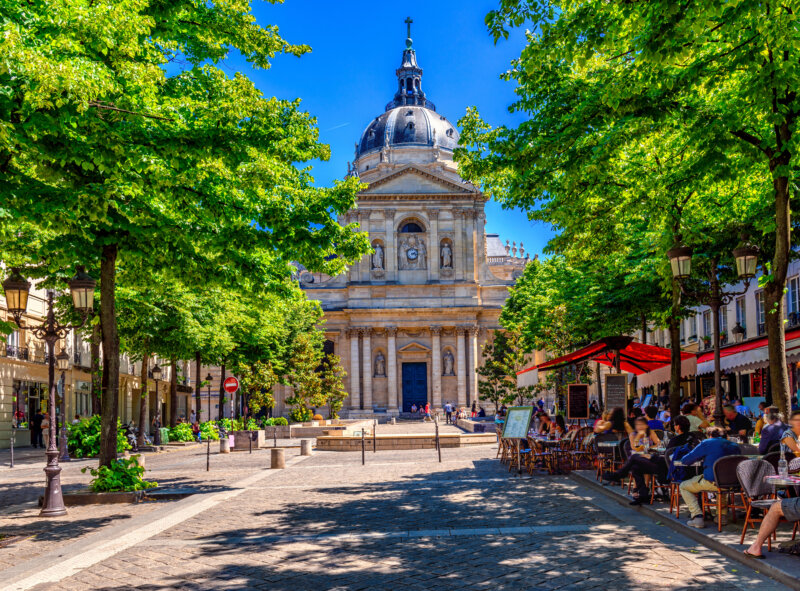 Sorbonne is an edifice of the Latin Quarter, in Paris, France