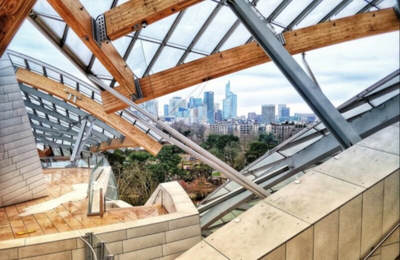 View from The Louis Vuitton Foundation