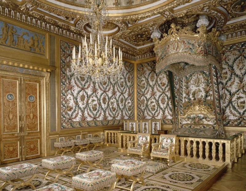 grand and golden interiors of a palace