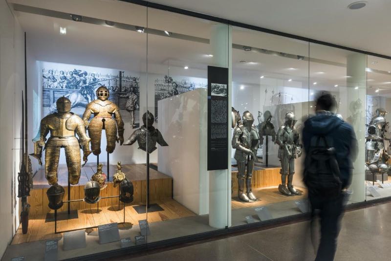 metal army displays at Army Museum