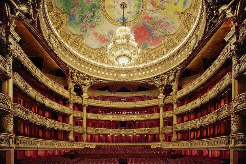 interior look of the Opera Garnier Theater