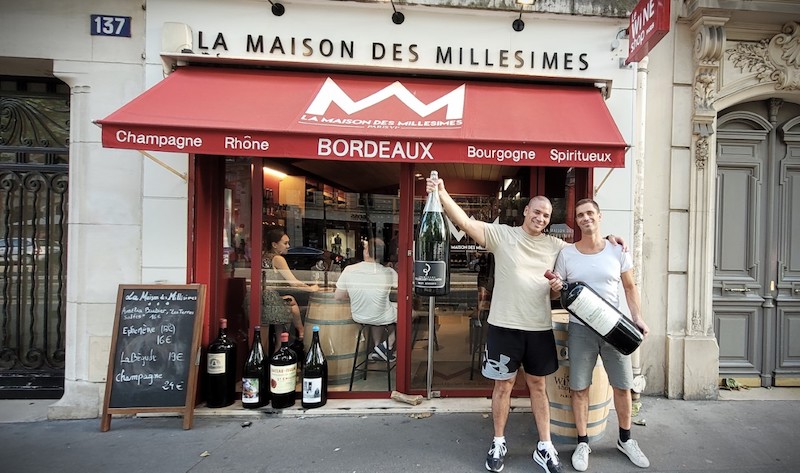 Picture outside of Maison des Milliesimes, Paris