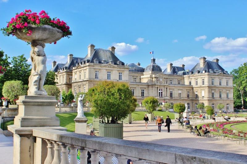 a magnificent view of the Luxembourg Gardens