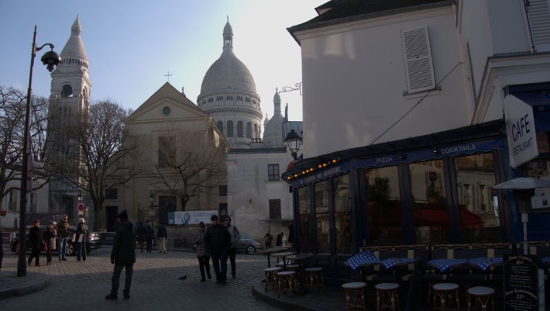 people in Montmartre Neighborhood