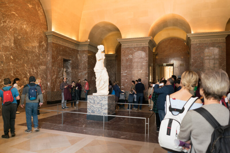 Venus de Milo statue at the Louvre Museum