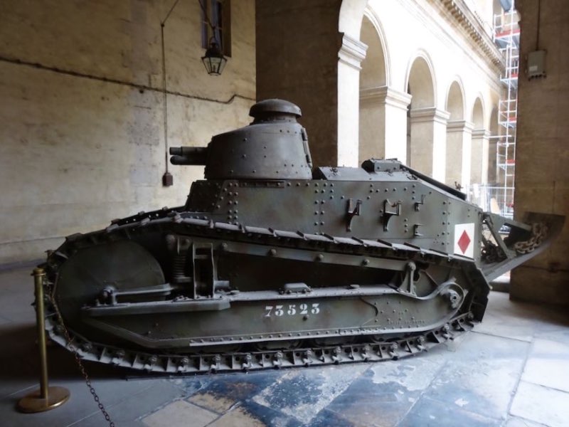 canon display in the Army museum in Paris