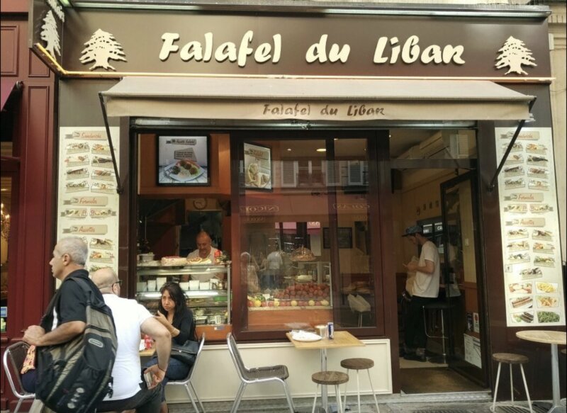 Front and entrance of Falafel du Liban restaurant 