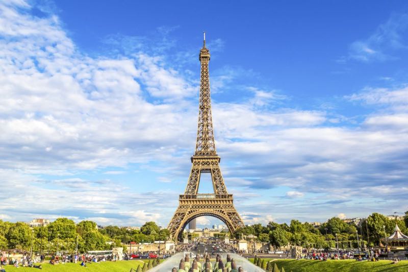 panoramic view of the Eiffel Tower