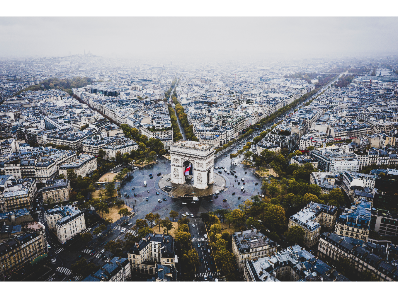 Arc de Triomphe in Paris, France