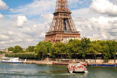 View of Eiffel Tower from Seine River