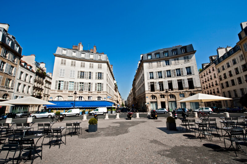 Place de l'Odéon Odeon, Paris, Ile de France, Frankreich 