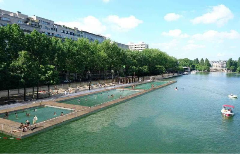 Paris Plages swimming pools