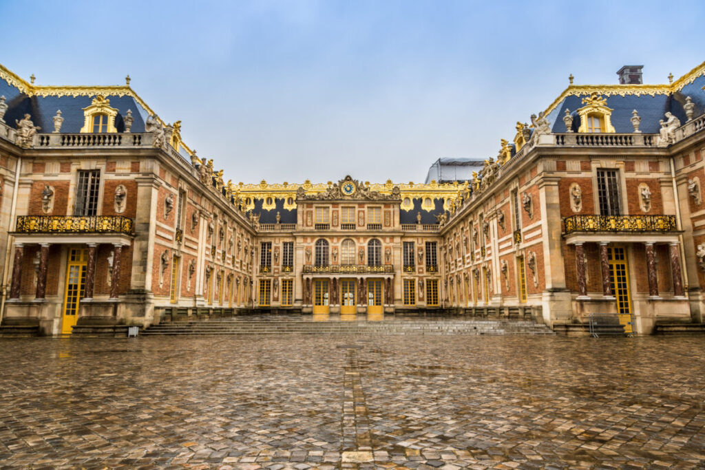 Front of the Versailles Castle, France