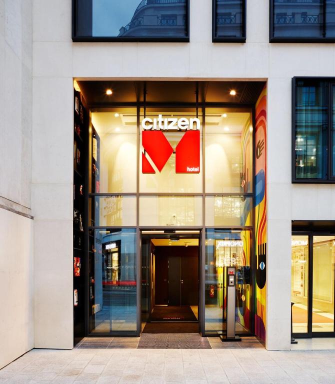 Entrance of Hotel citizenM Paris Champs-Elysees