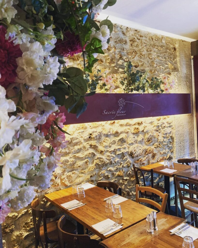 Sacred Flower restaurant interior