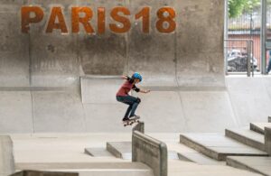 Skateboarding course in Paris