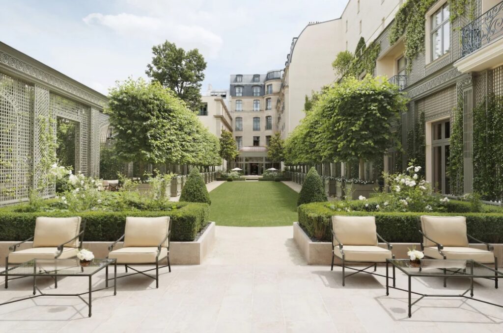 Garden Exterior in Ritz Paris