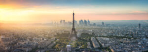 The Beautiful Panoramic View of Paris City