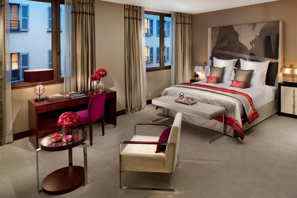 When booking your stay at the Mandarin Oriental, Paris, you're choosing an environment that prides itself on comfort and impeccable cleanliness, paired with an impressive array of in-room features to enhance your experience.