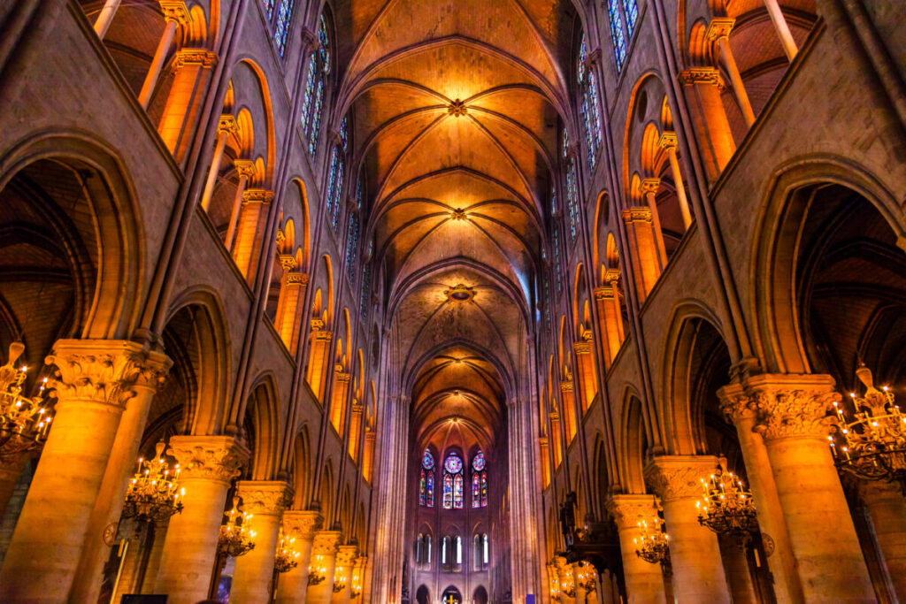 Notre Dame Cathedral, a striking example of French Gothic architecture, is another iconic monument in Paris. 