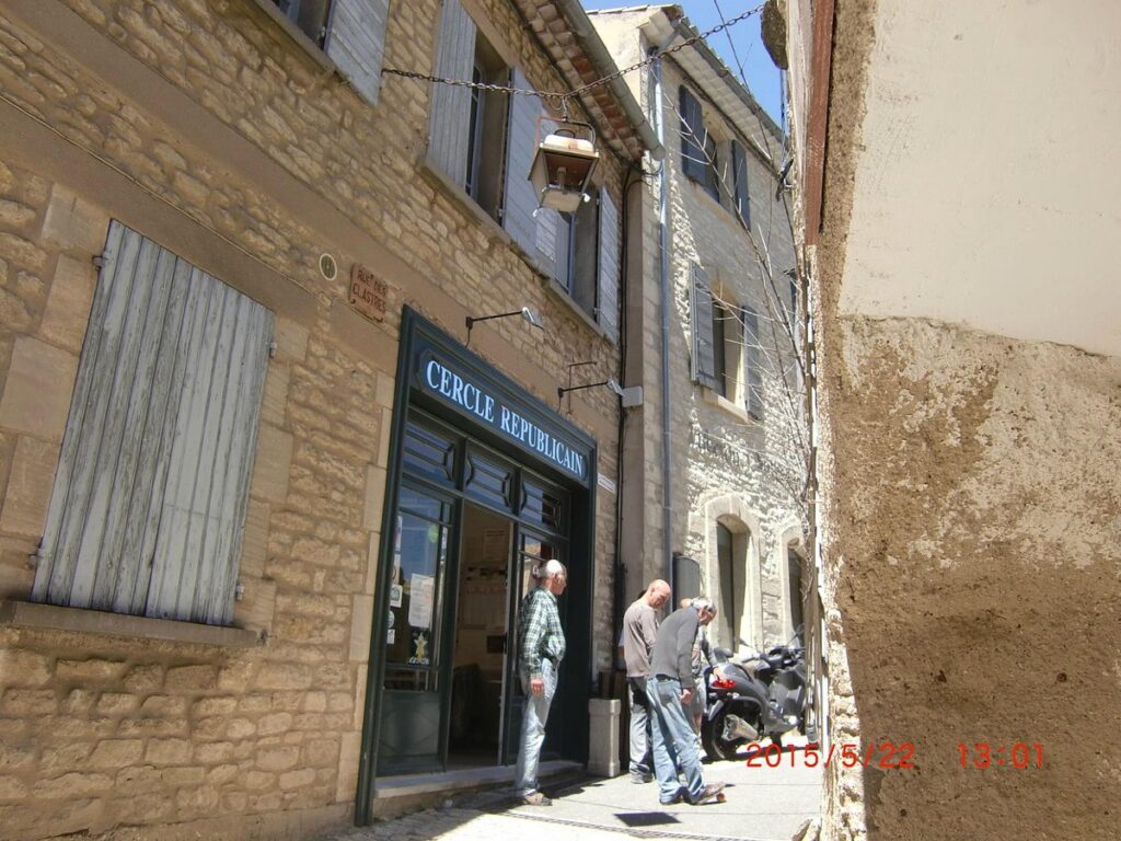 Cercle republicain cafe from afar