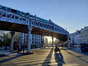 Édicule Guimard of the Jaurès station