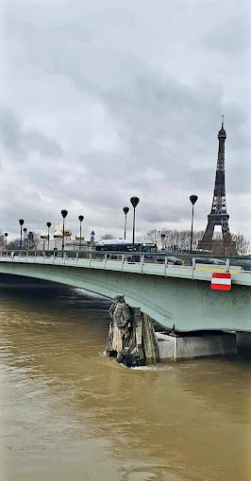 Le Zouave du Pont de L'Alma near eiffel tower