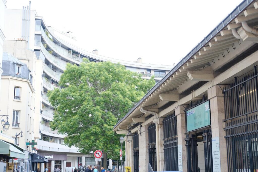 Marché Beauvau bustling covered market Parisian architecture urban lifestyle