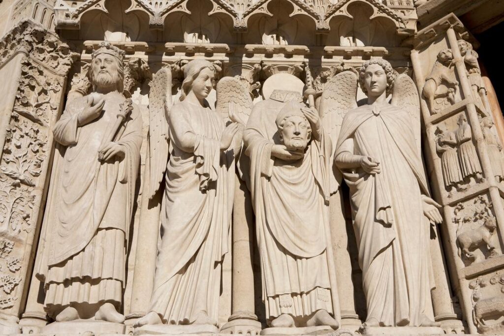 Notre-Dame Cathedral Sculptures in Paris