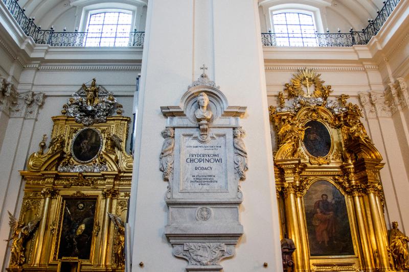 Pillar containing Frederic Chopins heart