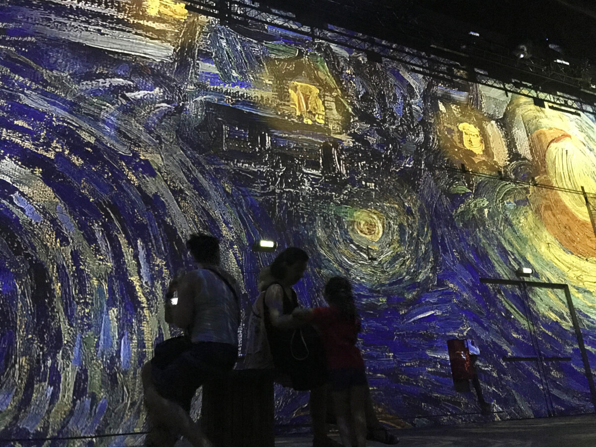 Van Gogh exhibitions of The Atelier des Lumières in Paris France
