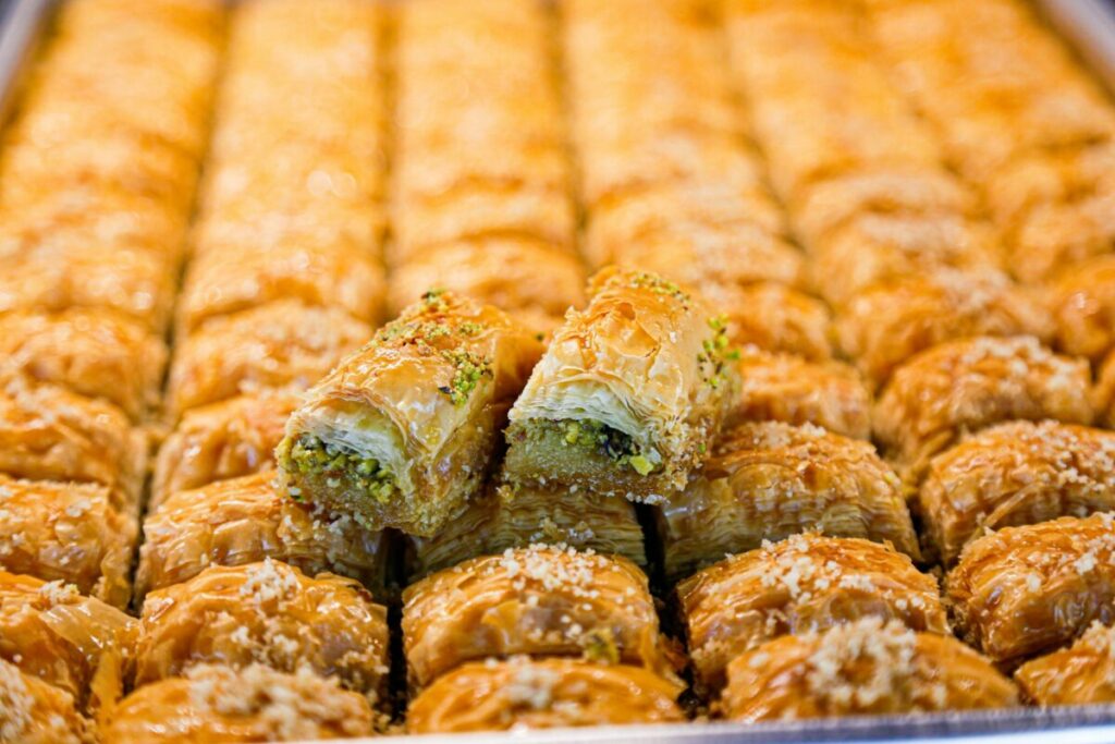 Tray of Baklava Dessert