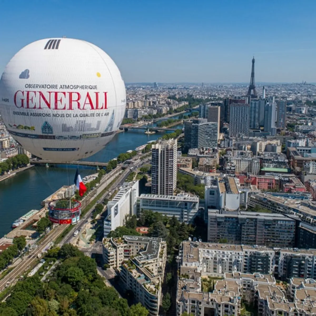Balloon Flight Over Paris