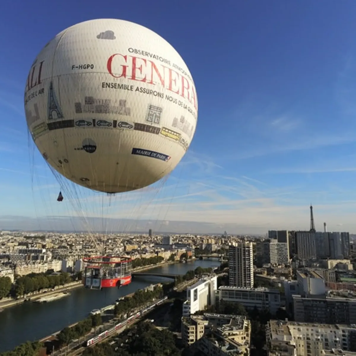 Balloon Flight Over Paris