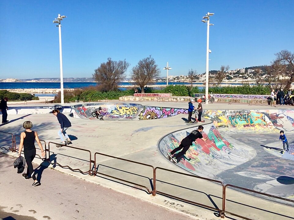 Bowl de Marseille skatepark in Marseille, France