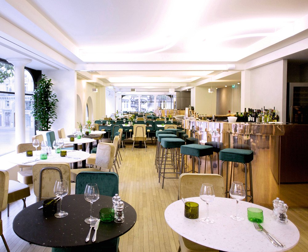 Café Kitsuné Louvre spacious interior in Paris, France