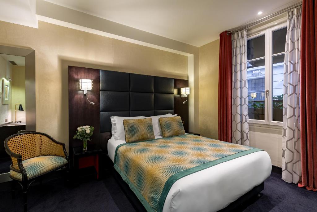 Bedroom interior in Chalgrin Boutique Hotel