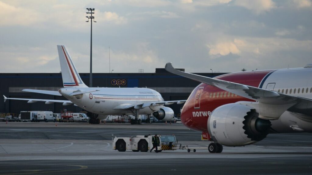 Planes in Charles de Gaulle Airport, Paris, France