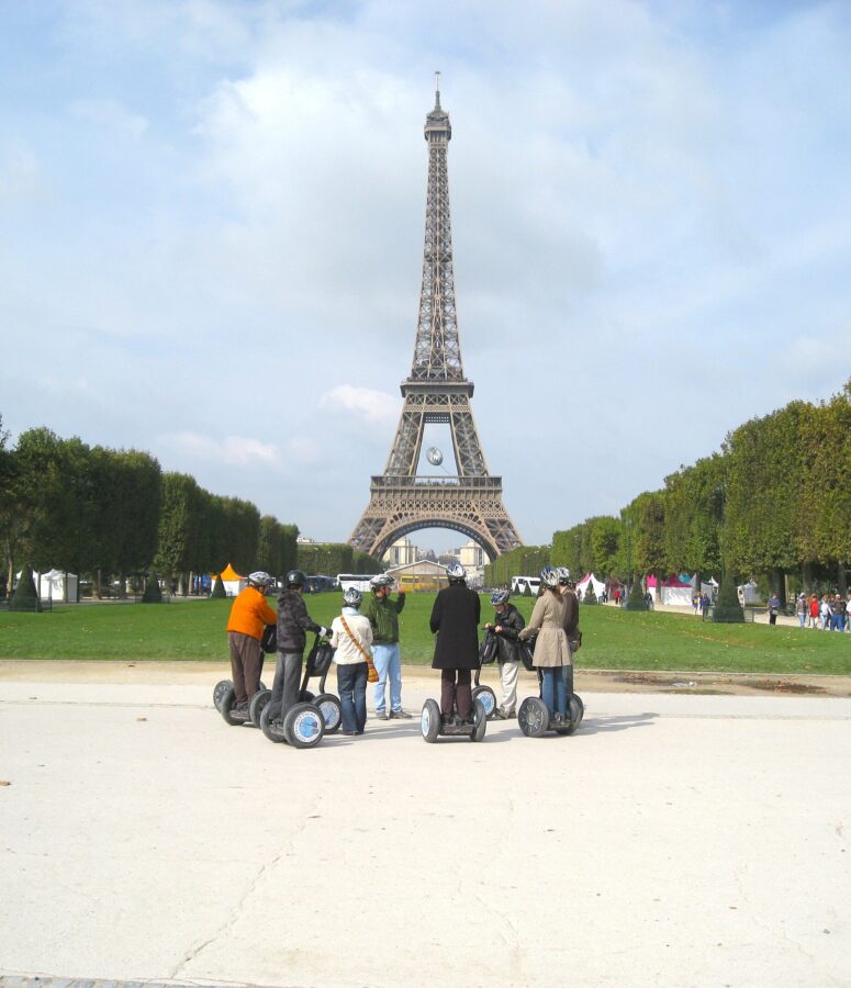 Tourists on a Eiffel Tower Segway Tour