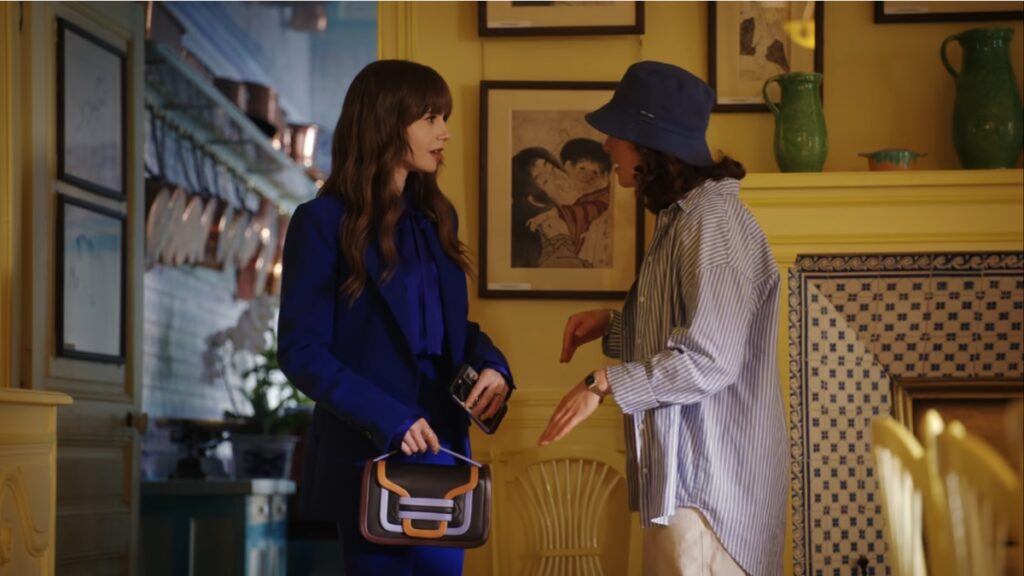 Lily Collins as Emily in Emily in Paris, season four, episode two