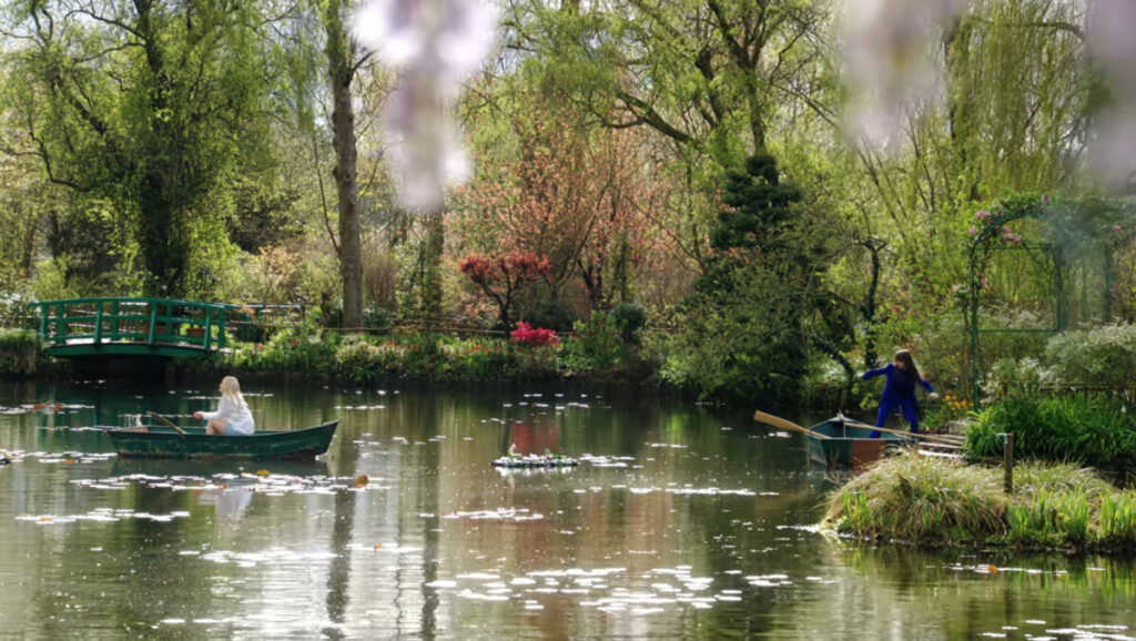 View of the Giverny Garden in Giverny, France, as shown in Emily in Paris, season four, episode two