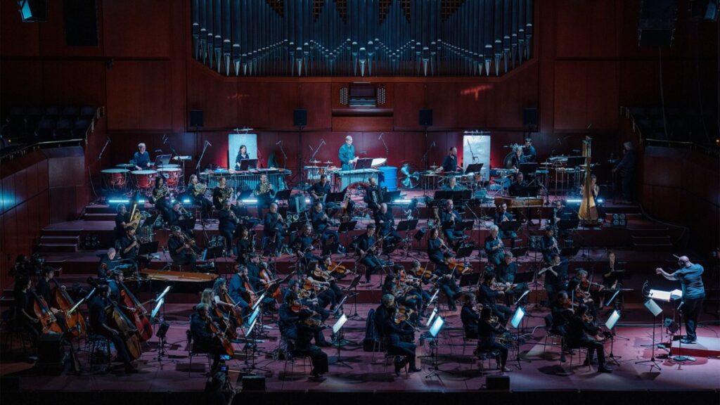 Orchestra performing during the Festival d'Automne in Paris, France