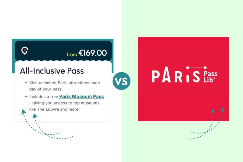 GoCity Paris All-Inclusive Pass vs Paris Passlib