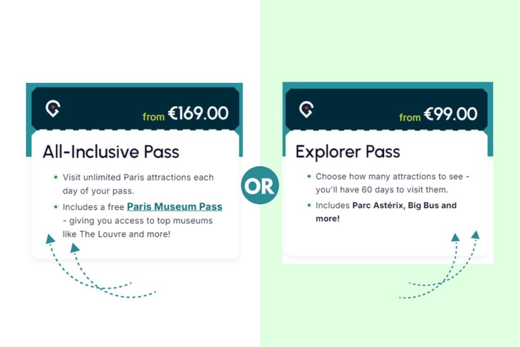 GoCity Paris All-Inclusive Vs Explorer Pass