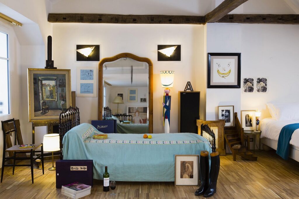 Room interior at Hotel Grand Amour, Paris