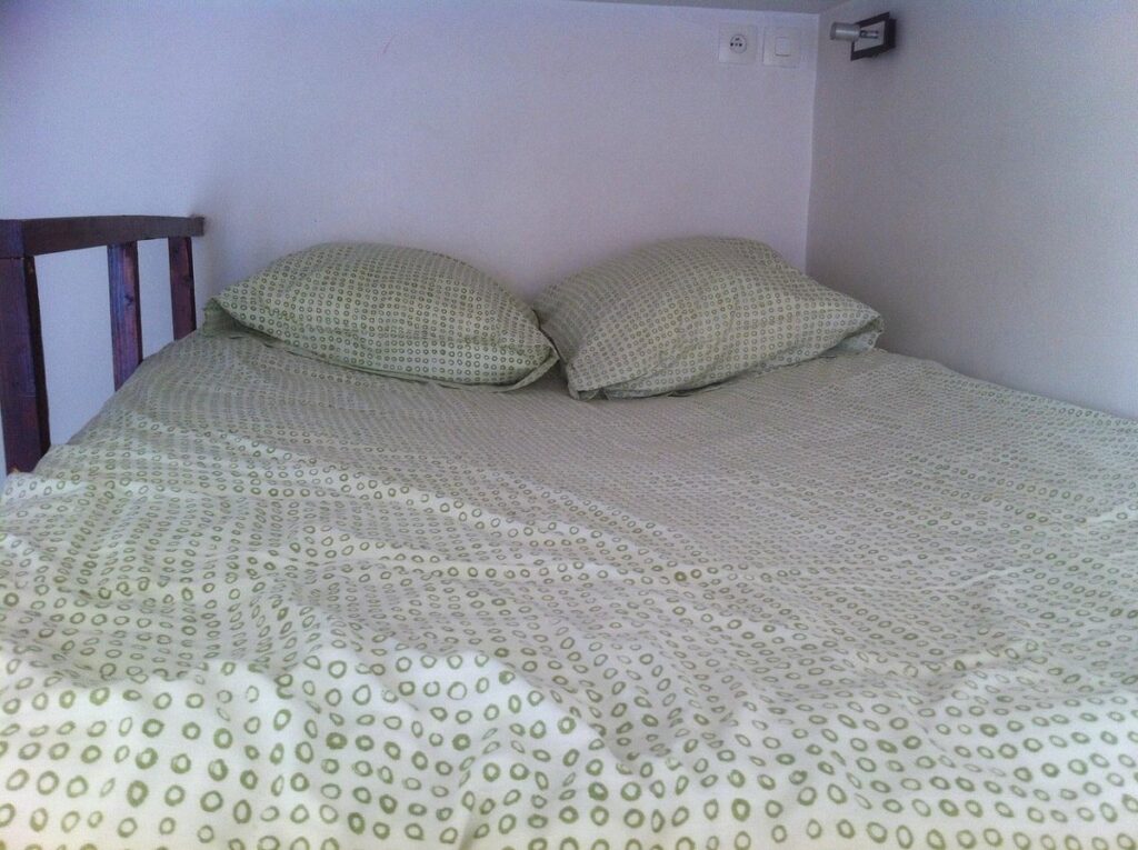 Bed in Hôtel Studios Phenicio