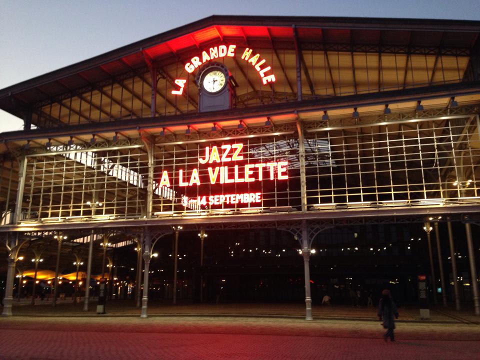 Sign and the venue of the Jazz à la Villette
