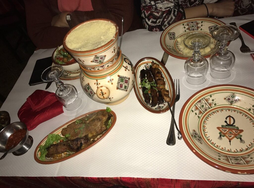 Food served in Le Djurdjura