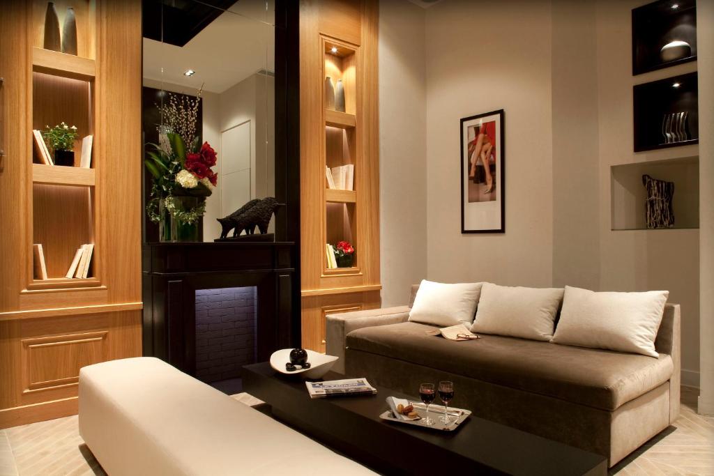 Step into luxury at Marceau Champs-Elysées' lobby, where opulence meets modernity.