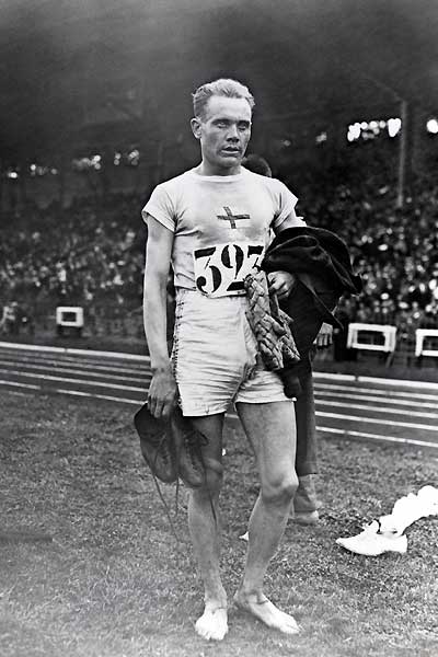 Paavo Nurmi during the Paris 1924 Summer Olympics